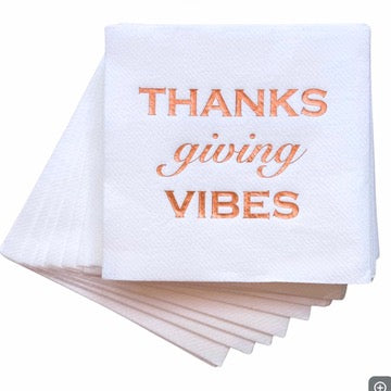 Thanksgiving Vibes Cocktail Napkins