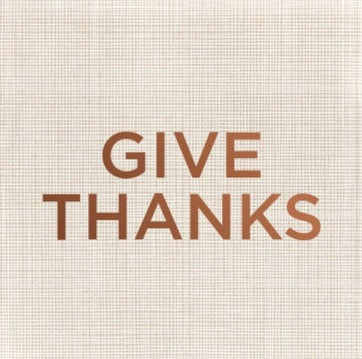 Give Thanks (linen) Cocktail Napkins