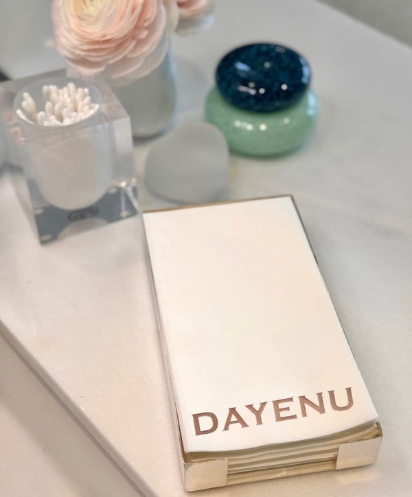 Silver Plated Guest Towel Hostess Set: Dayenu