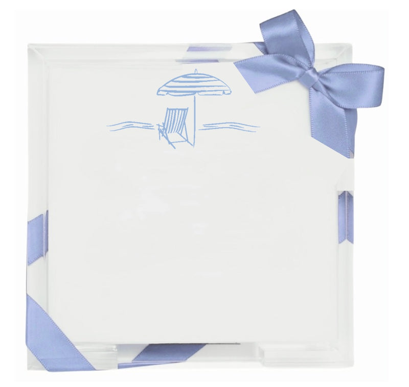 Beach Scene Acrylic Jotter Tray
