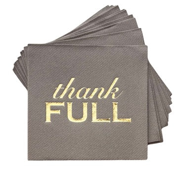 Thank Full Cocktail Napkins