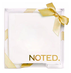 NOTED. Jotter Tray in Acrylic with Gold Print