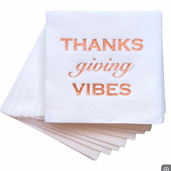 Thanks giving vibes Cocktail Napkins