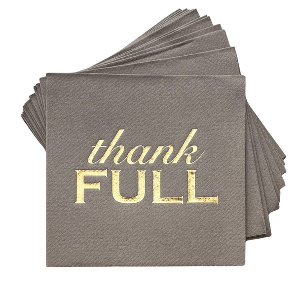 Thank Full Cocktail Napkins