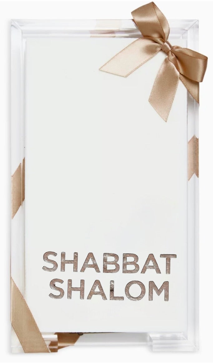Shabbat Shalom Guest Towels Hostess Set