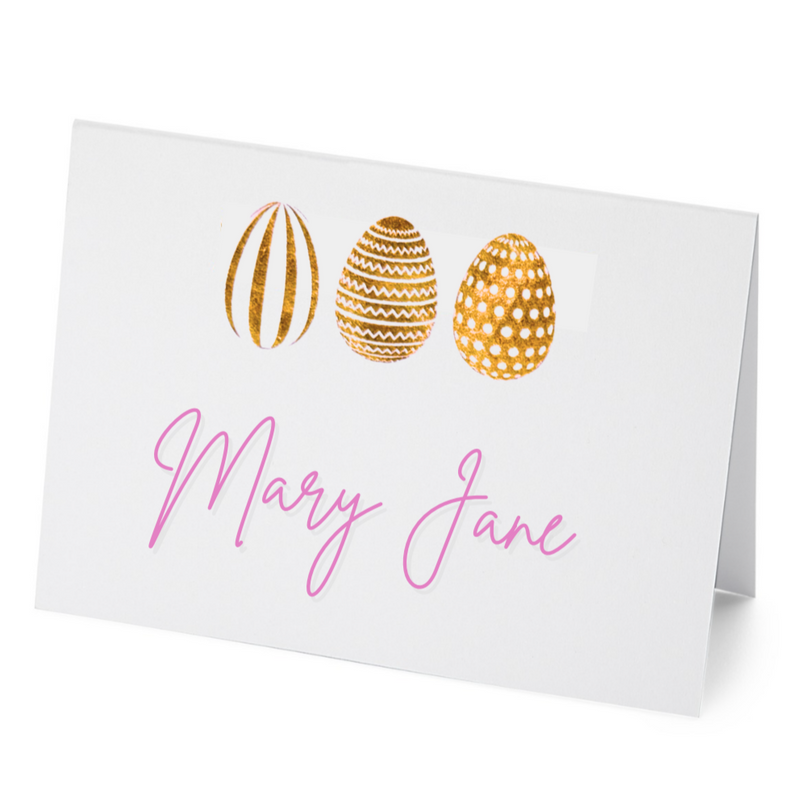 Easter Egg Place Card