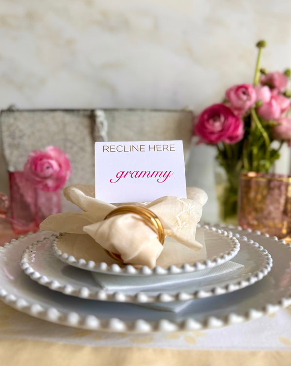 RECLINE HERE Place Cards