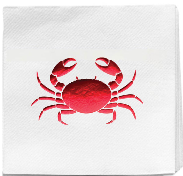 Red Crab Cocktail Napkins