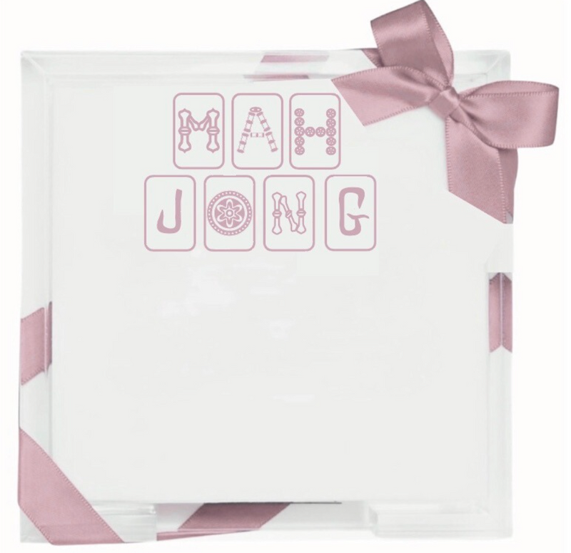 MAH JONG Jotter Tray--Dusty Rose
