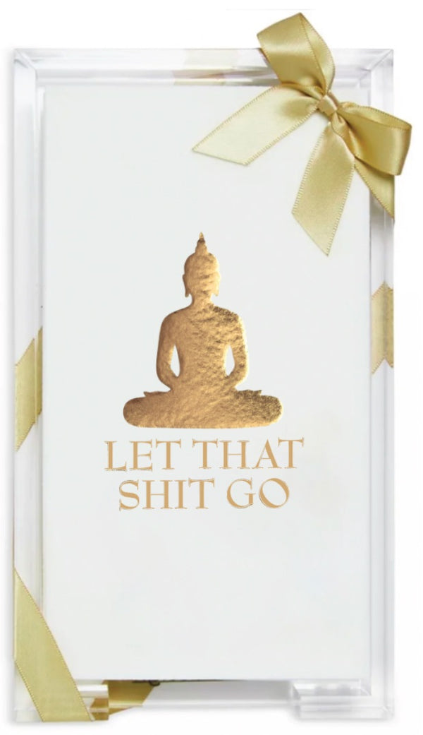Let That Shit Go Guest Towel Hostess Set