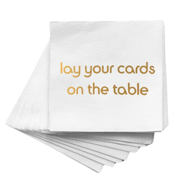 Lay Your Cards On The Table Cocktail Napkins