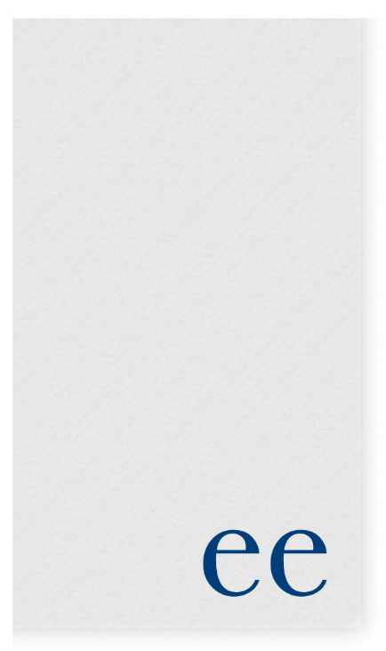 Corner Letter Guest Towels: Customizable