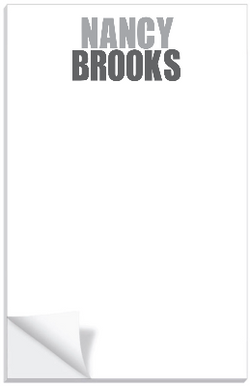 Jumbo Two Tone Notepad:           Customizable