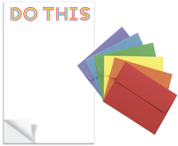 DO THIS RAINBOW Notepad