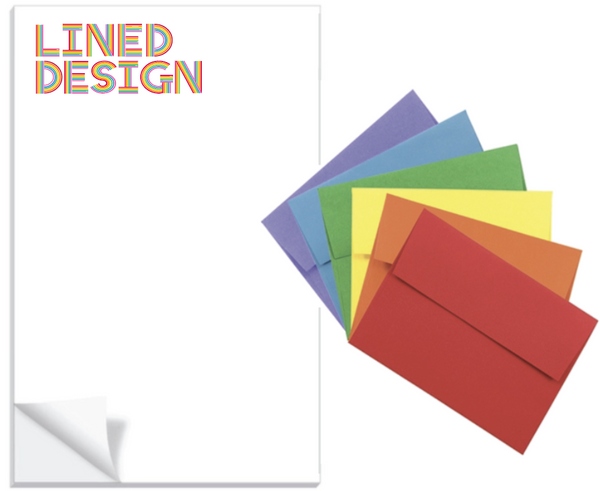 Rainbow Prisma Notepad           Customizable