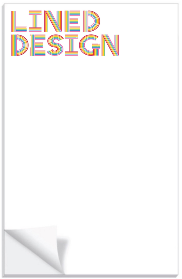 Rainbow Prisma Notepad           Customizable