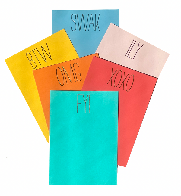 Abbreviations Notecard Set