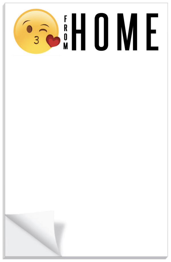 Best Great Quality Kisses From Home Printed Notepad