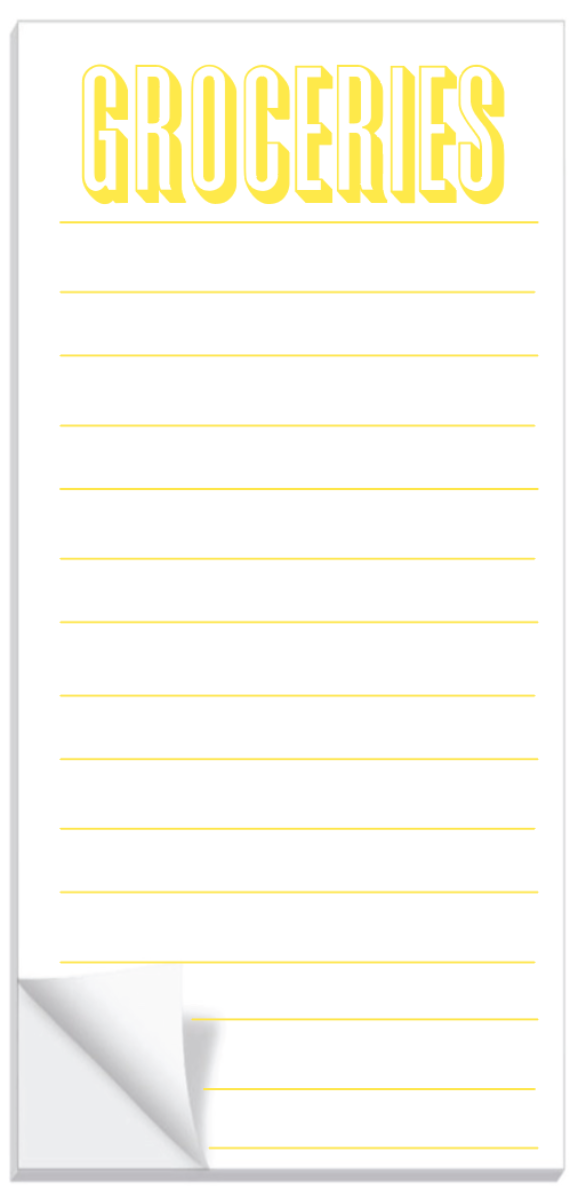 Groceries Notepad