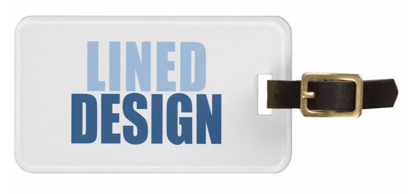 Two Tone Name Luggage Tags