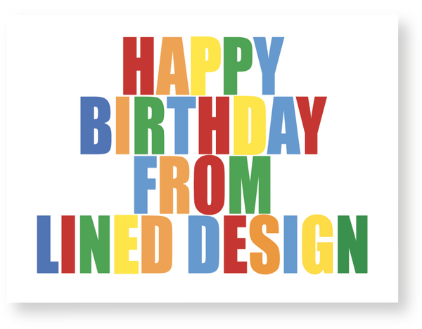 Jumbo Happy Birthday Gift Stickers: Rainbow