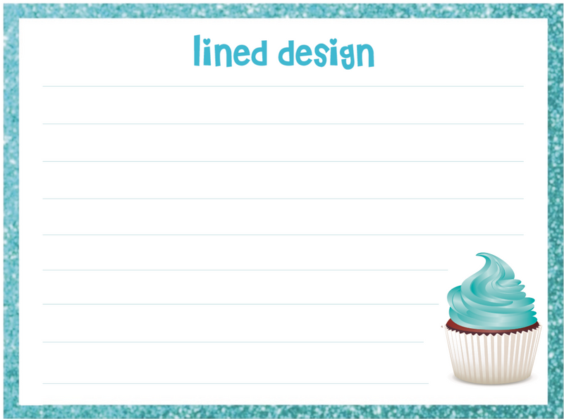 Glitter Colorful Printed Notecards For Kids Online