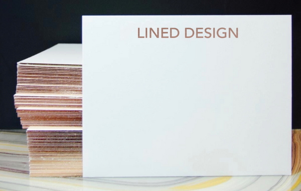 Luxe Metallic Gilded Notecard Set