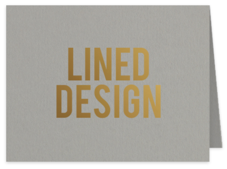 FOLD OVER Bold Metallic Notecard Set