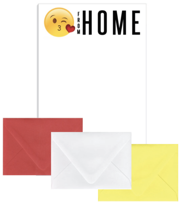 Best Great Quality Kisses From Home Printed Notepad