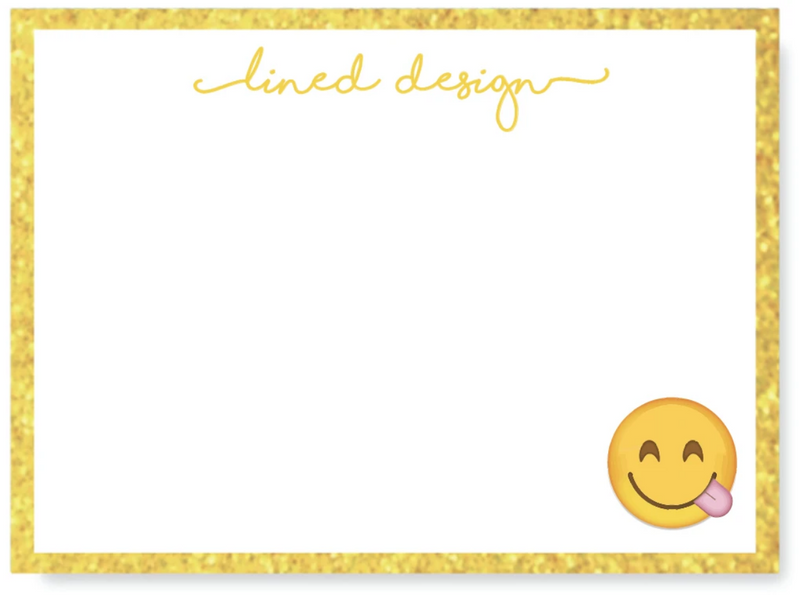 Glitter Colorful Printed Notecards For Kids Online