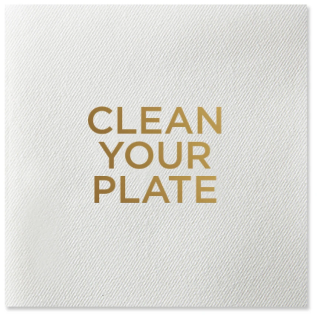 Message Dinner Napkins Customizable