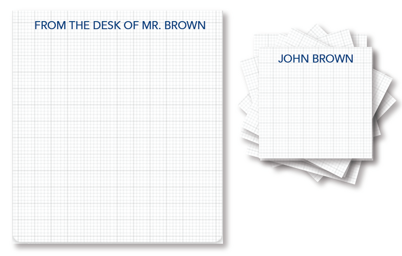 Graph Paper Pad & STICKY Note Set
