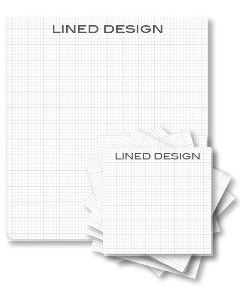 Graph Paper Pad & STICKY Note Set – LinedDesign