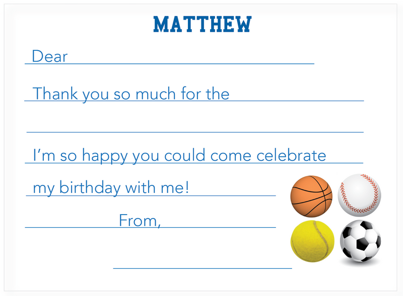Fill in the Blanks Thank You Notes:     Customizable