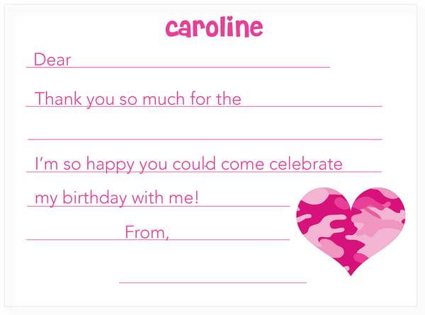 Fill in the Blanks Thank You Notes:     Customizable