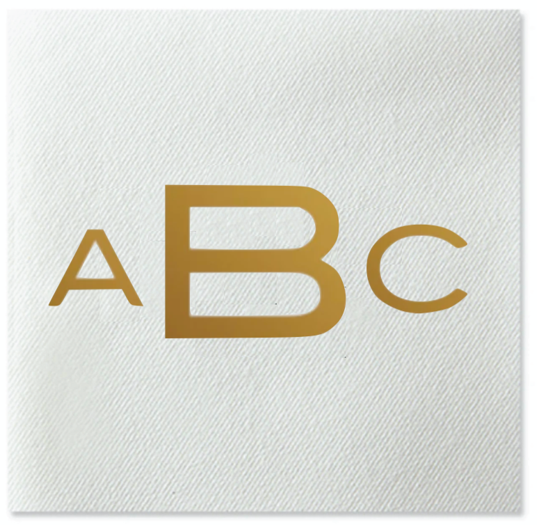 Modern Monogram Cocktail Napkins:      Customizable