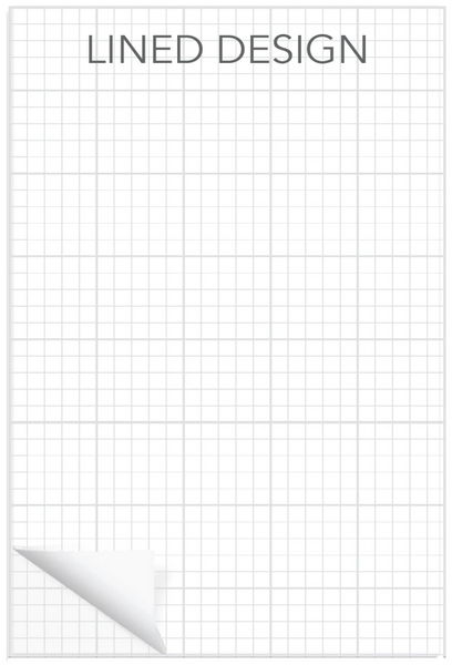 Notepad Design Big Line Jumbo Graph Notepad: Customizable – LinedDesign