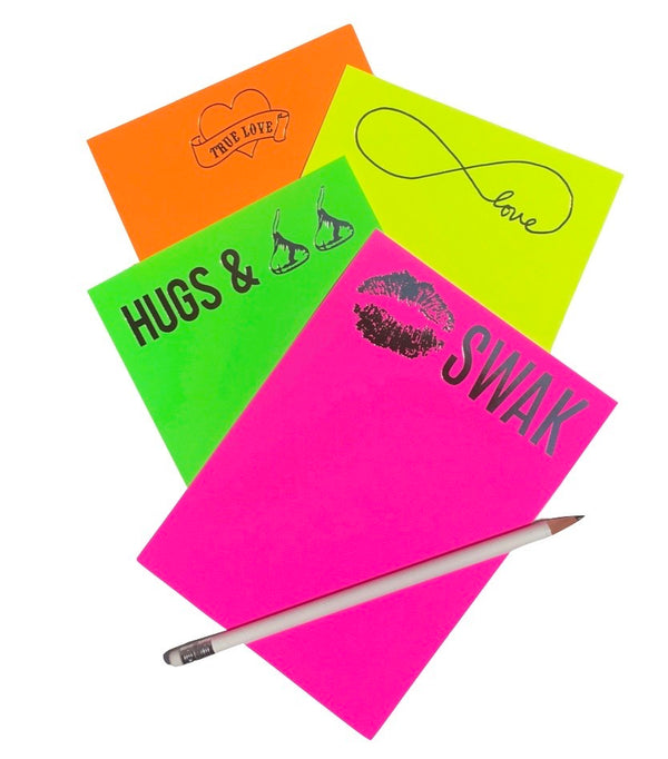 Best Unique High Quality Neon Notecard Set - Stationery Shop Online 