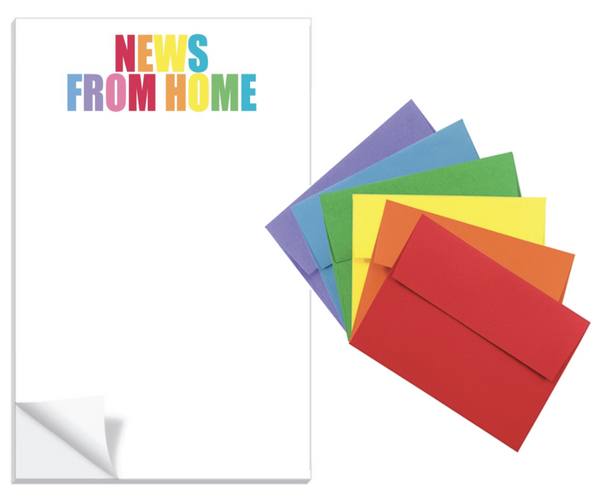 News From Home Multi Printed Colorful Notepad 2022