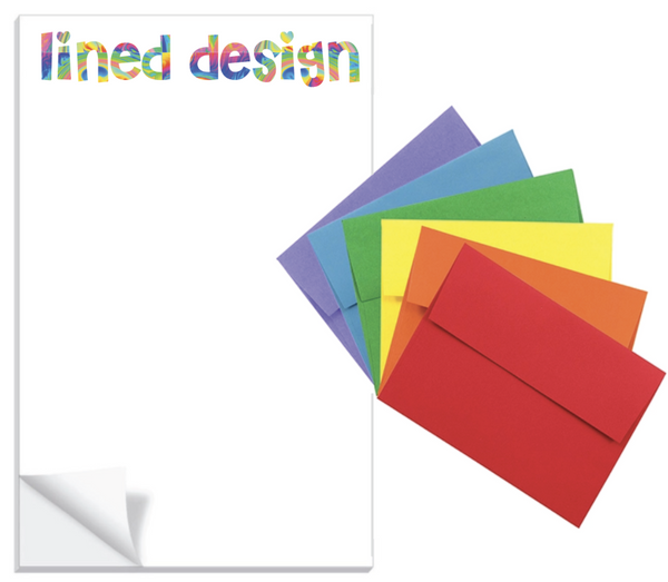 Rainbow Marble Notepad           Customizable