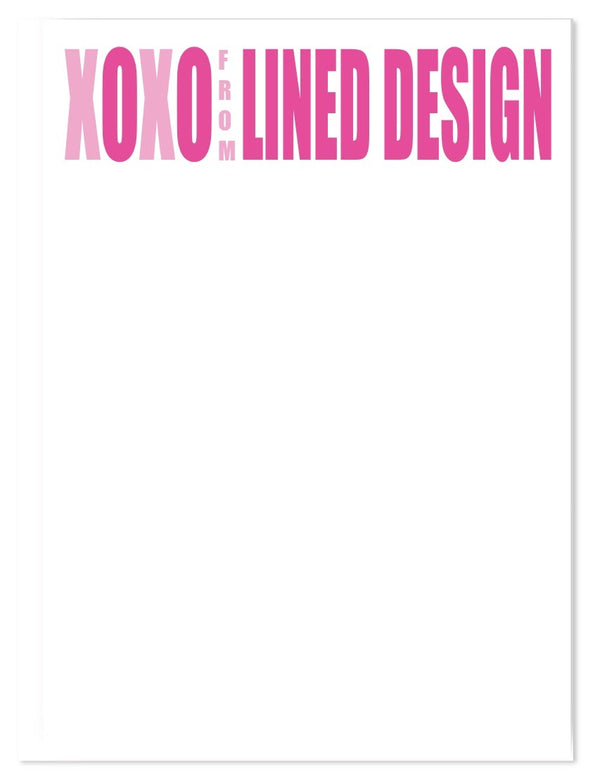 Best Unique Customizable XOXO  Printed Notecards - Modern Stationery